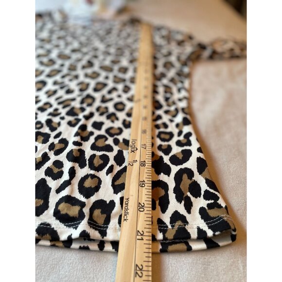 Gaze Womens Leopard Print Long Sleeve Shirt Small Fall Trend - Picture 6 of 6